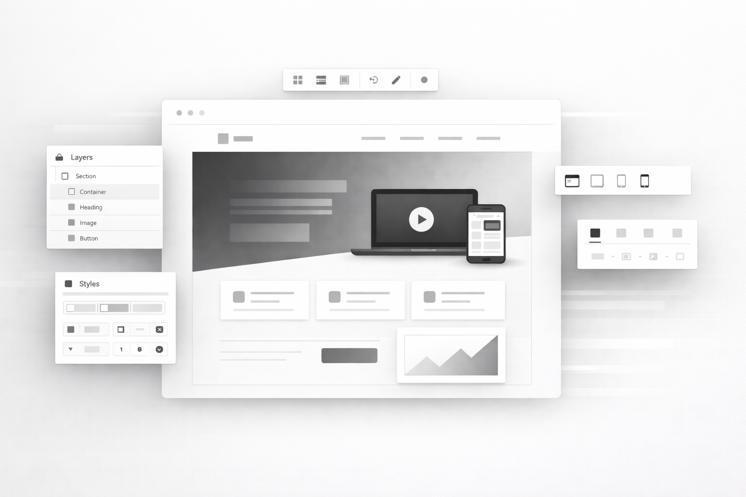 Pageflow visual builder interface preview